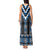 Blue Taniko Aotearoa Tank Maxi Dress Niho Taniwha Mix Poutama LT14