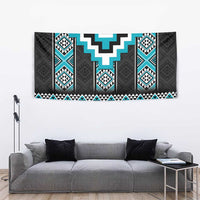 Turquoise Taniko Pattern Aotearoa Tapestry Niho Taniwha Mix Poutama