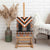 Orange Taniko Pattern Aotearoa Canvas Wall Art Niho Taniwha Mix Poutama