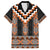 Orange Taniko Pattern Aotearoa Family Matching Puletasi and Hawaiian Shirt Niho Taniwha Mix Poutama LT14