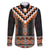 Orange Taniko Pattern Aotearoa Family Matching Puletasi and Hawaiian Shirt Niho Taniwha Mix Poutama LT14