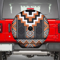 Orange Taniko Pattern Aotearoa Spare Tire Cover Niho Taniwha Mix Poutama LT14 - Polynesian Pride