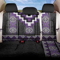 Purple Taniko Pattern Aotearoa Back Car Seat Cover Niho Taniwha Mix Poutama
