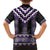 Purple Taniko Pattern Aotearoa Family Matching Puletasi and Hawaiian Shirt Niho Taniwha Mix Poutama LT14