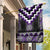 Purple Taniko Pattern Aotearoa Garden Flag Niho Taniwha Mix Poutama