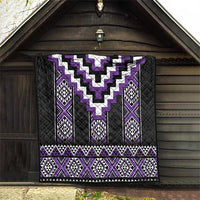 Purple Taniko Pattern Aotearoa Quilt Niho Taniwha Mix Poutama