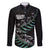 Custom New Zealand Silver Fern Rugby Family Matching Long Sleeve Bodycon Dress and Hawaiian Shirt Aotearoa Kiwi Maori Pattern