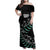 Custom New Zealand Silver Fern Rugby Family Matching Off Shoulder Maxi Dress and Hawaiian Shirt Aotearoa Kiwi Maori Pattern