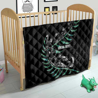 Custom New Zealand Silver Fern Rugby Quilt Aotearoa Kiwi Maori Pattern LT14