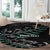 Custom New Zealand Silver Fern Rugby Round Carpet Aotearoa Kiwi Maori Pattern LT14