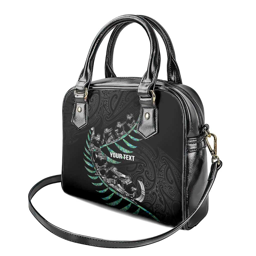 Custom New Zealand Silver Fern Rugby Shoulder Handbag Aotearoa Kiwi Maori Pattern LT14