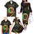 Personalised Vanuatu Family Matching Off The Shoulder Long Sleeve Dress and Hawaiian Shirt Yumi 44 Hapi Independens Dei - Black Version