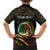 Personalised Vanuatu Family Matching Puletasi and Hawaiian Shirt Yumi 44 Hapi Independens Dei - Black Version