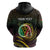 Personalised Vanuatu Hoodie Yumi 44 Hapi Independens Dei - Black Version