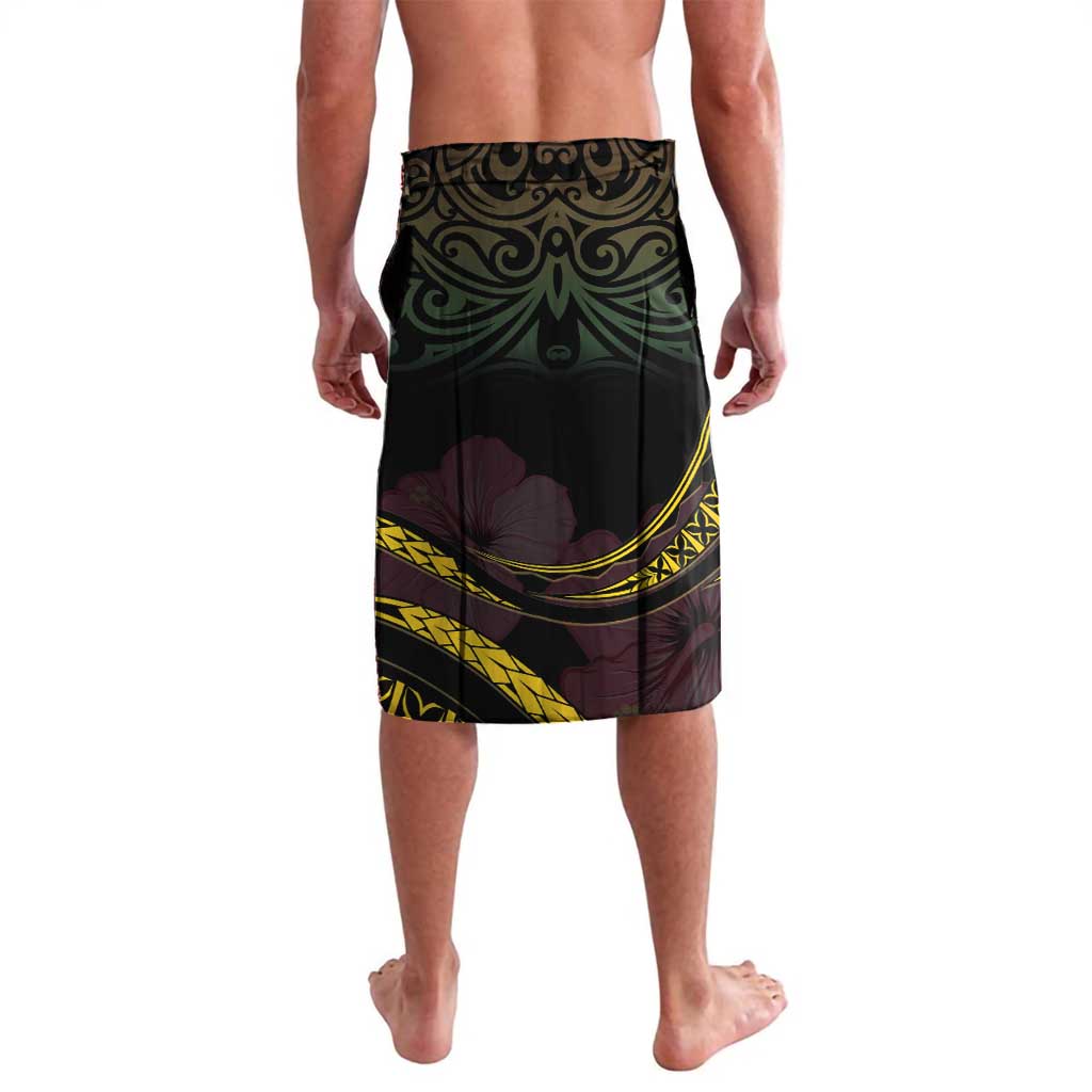 Personalised Vanuatu Lavalava Yumi 45th Hapi Independens Dei - Black Version LT14 - Polynesian Pride