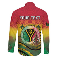 Personalised Vanuatu Family Matching Puletasi and Hawaiian Shirt Yumi 45th Hapi Independens Dei - Reggae Version LT14 - Polynesian Pride