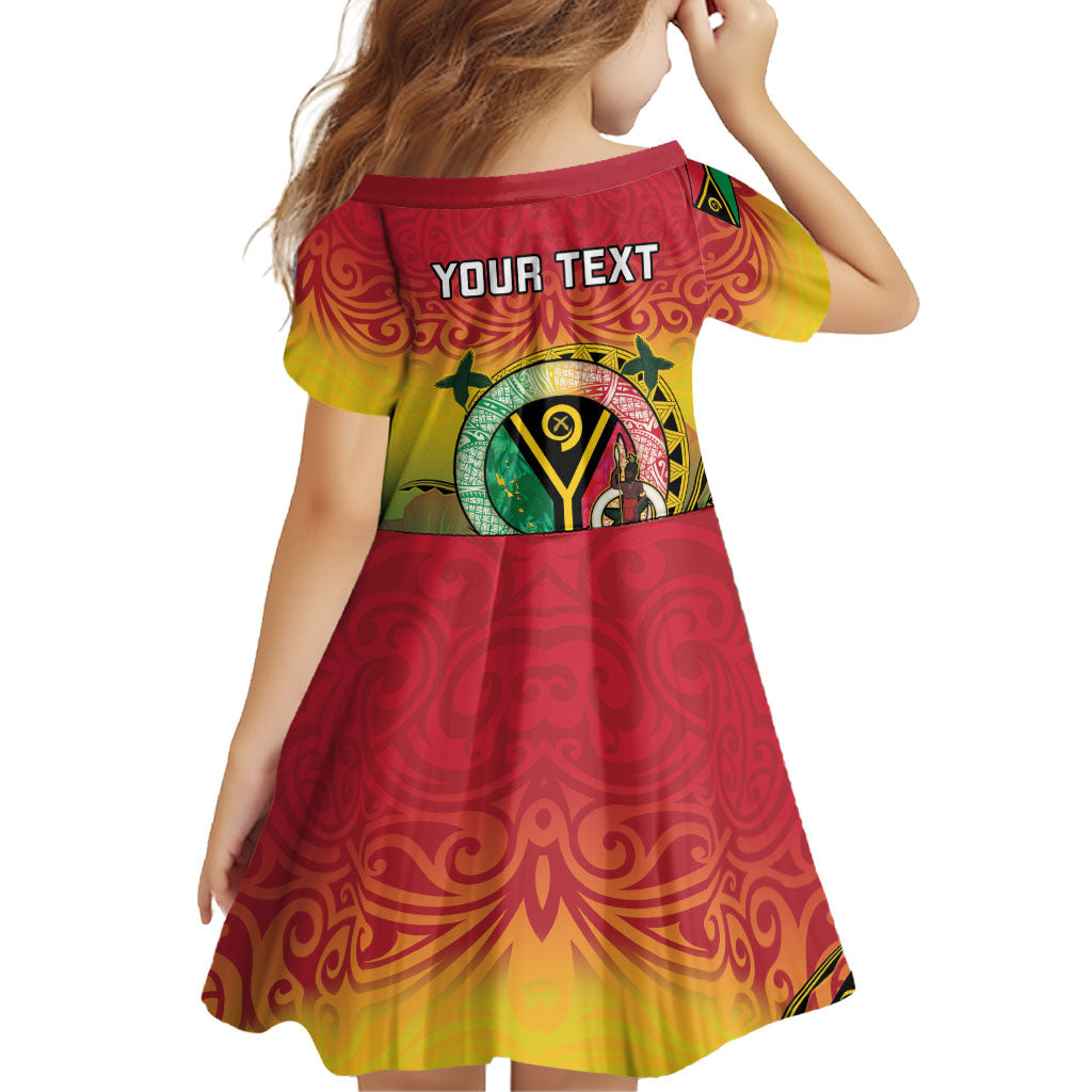 Personalised Vanuatu Family Matching Short Sleeve Bodycon Dress and Hawaiian Shirt Yumi 46th Hapi Independens Dei - Reggae Version LT14 - Polynesian Pride