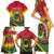 Personalised Vanuatu Family Matching Short Sleeve Bodycon Dress and Hawaiian Shirt Yumi 44 Hapi Independens Dei - Reggae Version