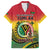 Personalised Vanuatu Family Matching Summer Maxi Dress and Hawaiian Shirt Yumi 44 Hapi Independens Dei - Reggae Version