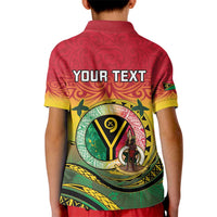 Personalised Vanuatu Kid Polo Shirt Yumi 45th Hapi Independens Dei - Reggae Version LT14