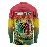 Personalised Vanuatu Long Sleeve Shirt Yumi 45th Hapi Independens Dei - Reggae Version LT14 - Polynesian Pride