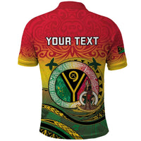 Personalised Vanuatu Polo Shirt Yumi 45th Hapi Independens Dei - Reggae Version LT14