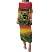 Personalised Vanuatu Puletasi Yumi 45th Hapi Independens Dei - Reggae Version LT14 Long Dress Reggae - Polynesian Pride