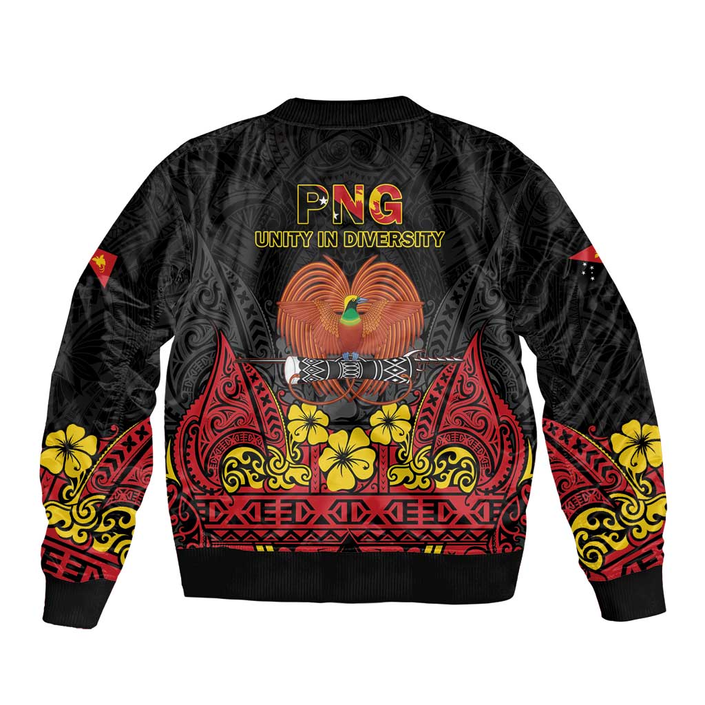 Papua New Guinea Independence Day Bomber Jacket PNG Bird of Paradise 50th Anniversary LT14 - Polynesian Pride
