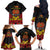 Papua New Guinea Independence Day Family Matching Off The Shoulder Long Sleeve Dress and Hawaiian Shirt PNG Bird of Paradise 49th Anniversary