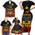 Papua New Guinea Independence Day Family Matching Short Sleeve Bodycon Dress and Hawaiian Shirt PNG Bird of Paradise 49th Anniversary