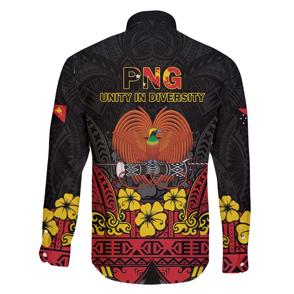 Papua New Guinea Independence Day Family Matching Short Sleeve Bodycon Dress and Hawaiian Shirt PNG Bird of Paradise 50th Anniversary LT14