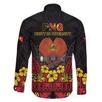 Papua New Guinea Independence Day Family Matching Short Sleeve Bodycon Dress and Hawaiian Shirt PNG Bird of Paradise 50th Anniversary LT14