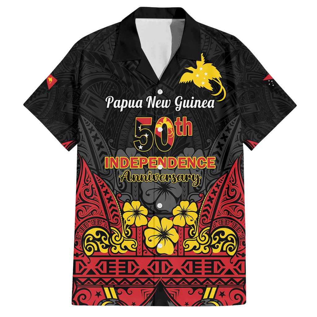 Papua New Guinea Independence Day Family Matching Summer Maxi Dress and Hawaiian Shirt PNG Bird of Paradise 50th Anniversary LT14