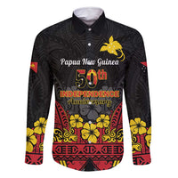 Papua New Guinea Independence Day Family Matching Summer Maxi Dress and Hawaiian Shirt PNG Bird of Paradise 50th Anniversary LT14