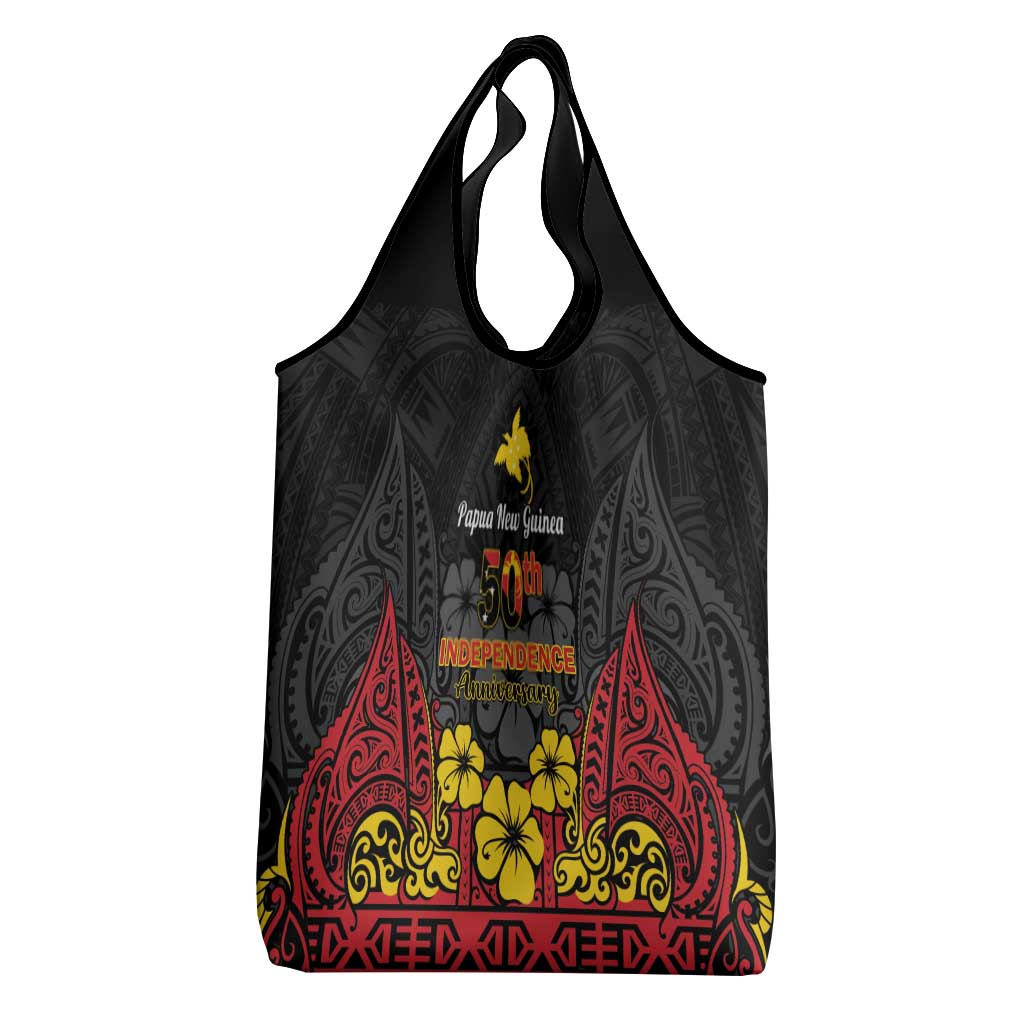 Papua New Guinea Independence Day Grocery Bag PNG Bird of Paradise 50th Anniversary LT14