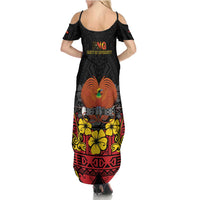 Papua New Guinea Independence Day Summer Maxi Dress PNG Bird of Paradise 50th Anniversary LT14