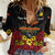 Papua New Guinea Independence Day Women Casual Shirt PNG Bird of Paradise 50th Anniversary LT14
