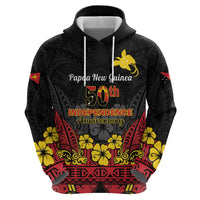 Papua New Guinea Independence Day Zip Hoodie PNG Bird of Paradise 50th Anniversary LT14
