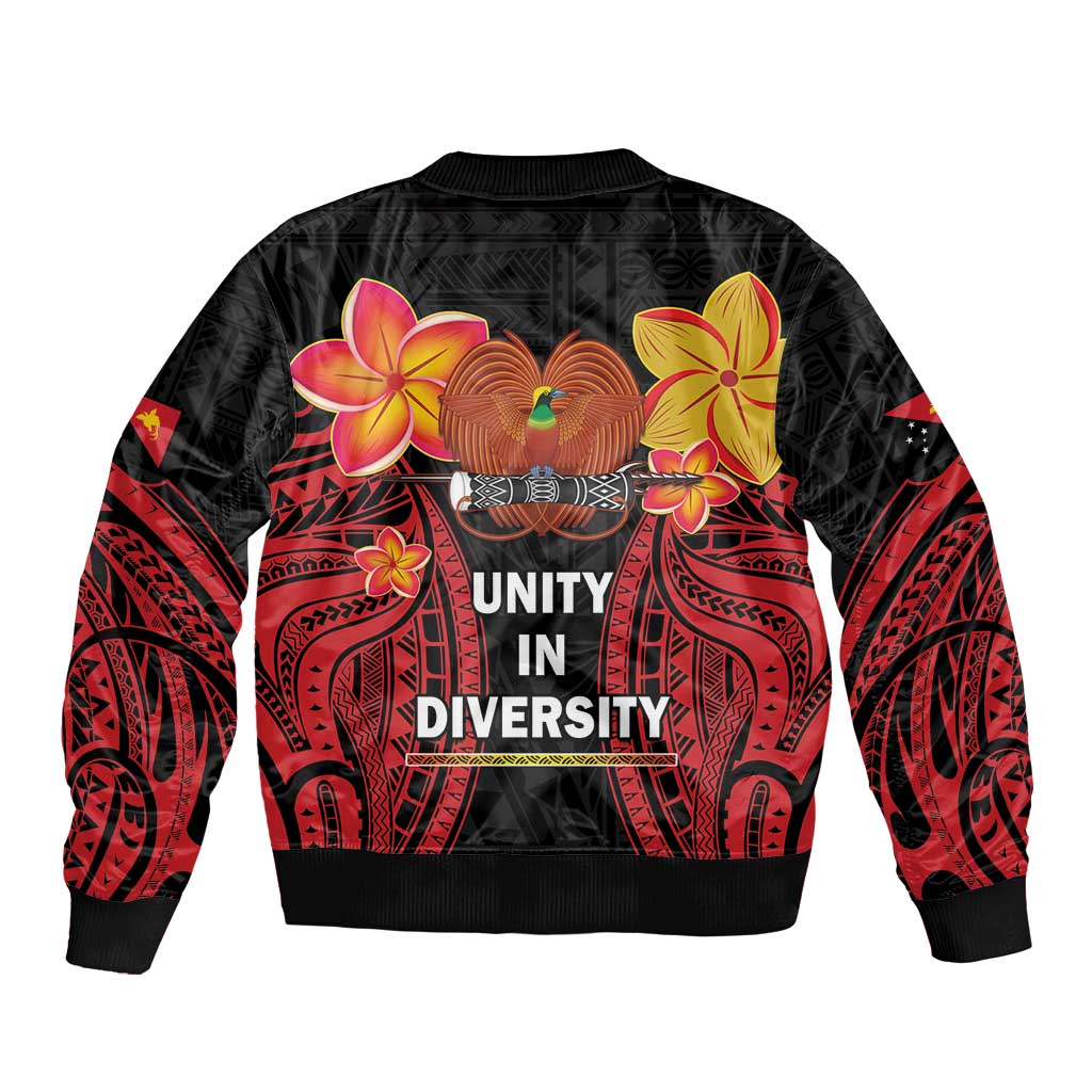 Papua New Guinea Independence Day Bomber Jacket PNG Since 1975 LT14 - Polynesian Pride