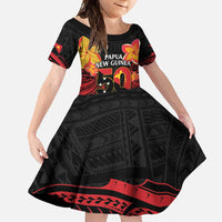 Papua New Guinea Independence Day Family Matching Off Shoulder Maxi Dress and Hawaiian Shirt PNG Since 1975 LT14