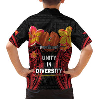 Papua New Guinea Independence Day Family Matching Off Shoulder Short Dress and Hawaiian Shirt PNG Since 1975 LT14