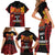 Papua New Guinea Independence Day Family Matching Short Sleeve Bodycon Dress and Hawaiian Shirt PNG Since 1975