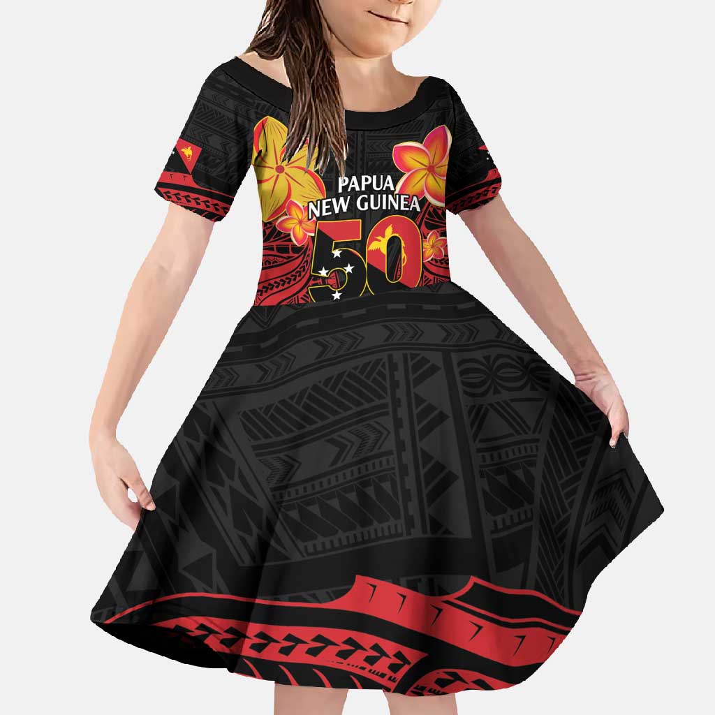 Papua New Guinea Independence Day Family Matching Summer Maxi Dress and Hawaiian Shirt PNG Since 1975 LT14