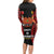 Papua New Guinea Independence Day Long Sleeve Bodycon Dress PNG Since 1975