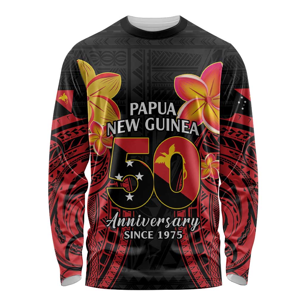Papua New Guinea Independence Day Long Sleeve Shirt PNG Since 1975 LT14