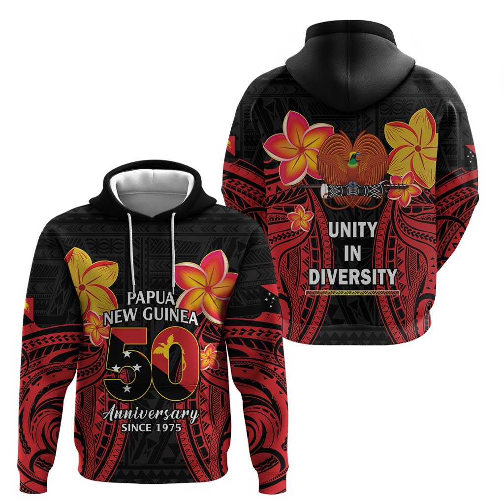 Papua New Guinea Independence Day Zip Hoodie PNG Since 1975 LT14