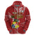 Personalised Tonga Independence Day Zip Hoodie Happy 54th Independence Anniversary Ngatu Pattern