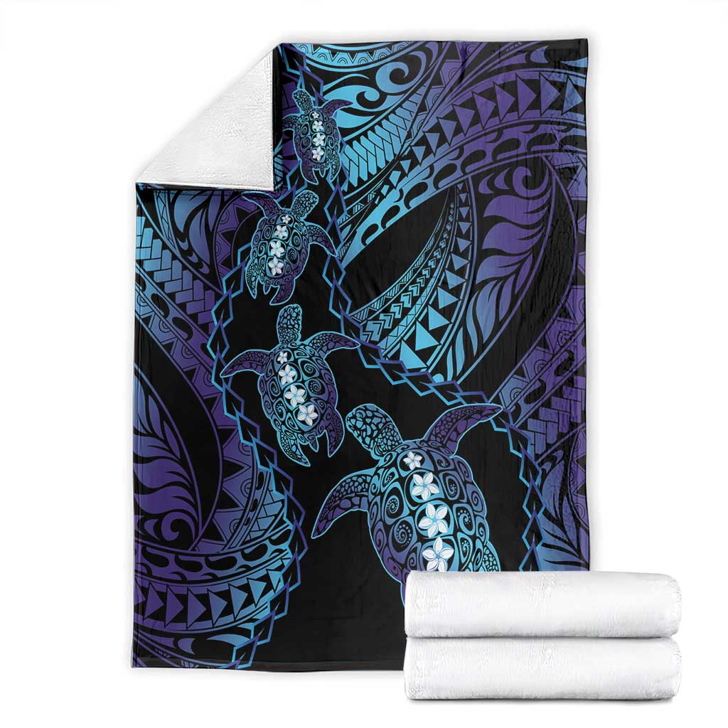 Polynesia Sea Turtle Day Blanket Tribal Honu Plumeria Polynesian Pattern LT14 - Polynesian Pride