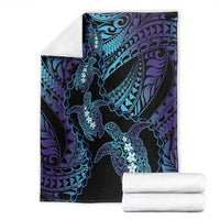 Polynesia Sea Turtle Day Blanket Tribal Honu Plumeria Polynesian Pattern LT14 - Polynesian Pride