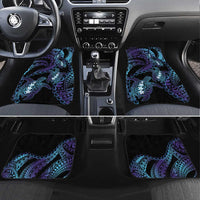 Polynesia Sea Turtle Day Car Mats Tribal Honu Plumeria Polynesian Pattern LT14 Set 4pcs Purple - Polynesian Pride